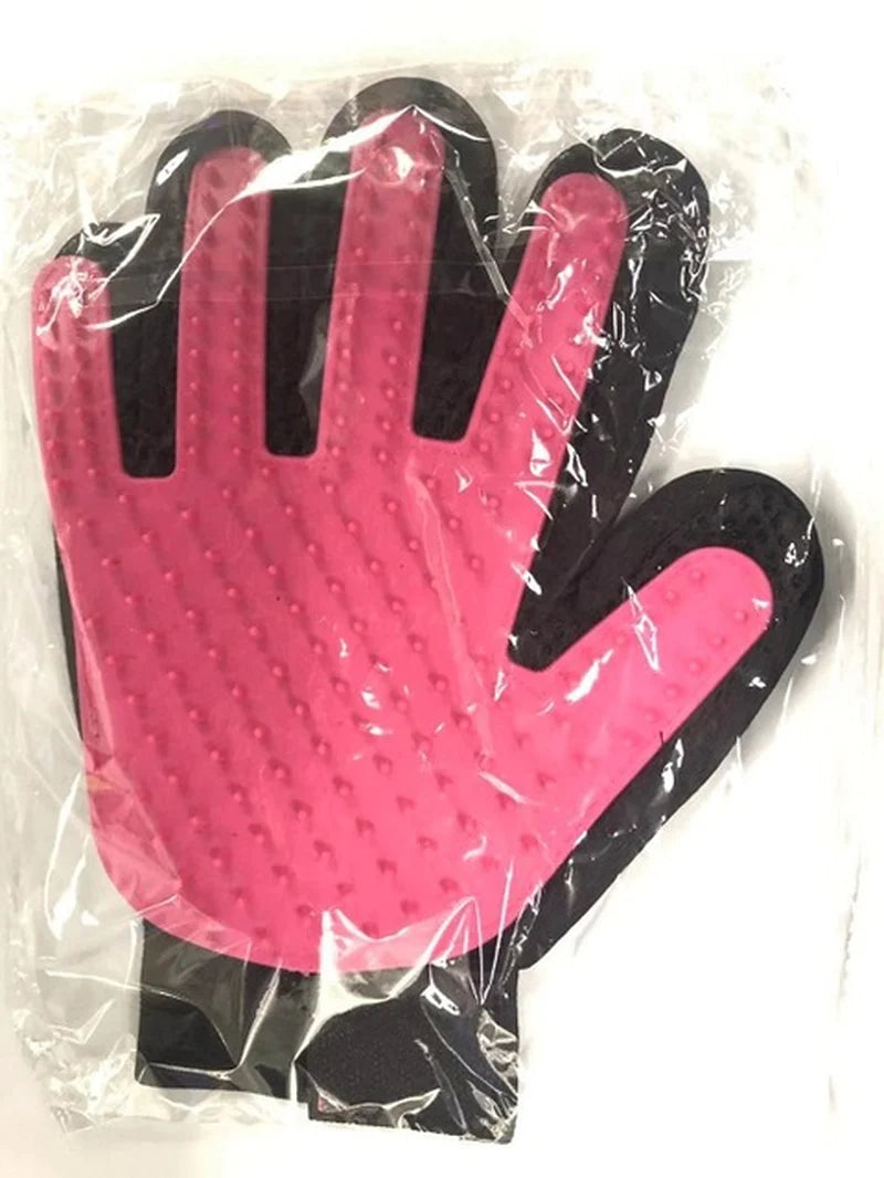 Pet Dog Brush. Self-Grooming Shedding Glove.