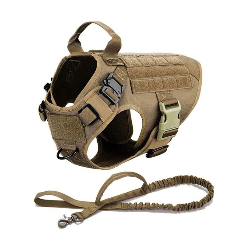 Metal Buckle Tactical Dog Harness. Training Vest.