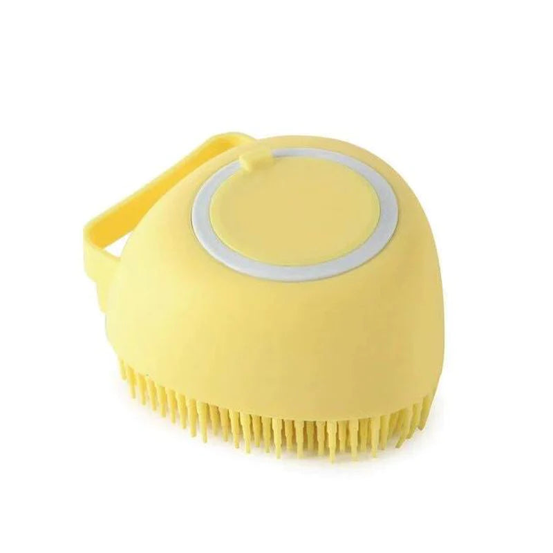 Bathroom Puppy & Big Dog Bath Massage Brush with Soft Safety Silicon.