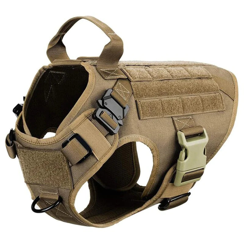 Metal Buckle Tactical Dog Harness. Training Vest.