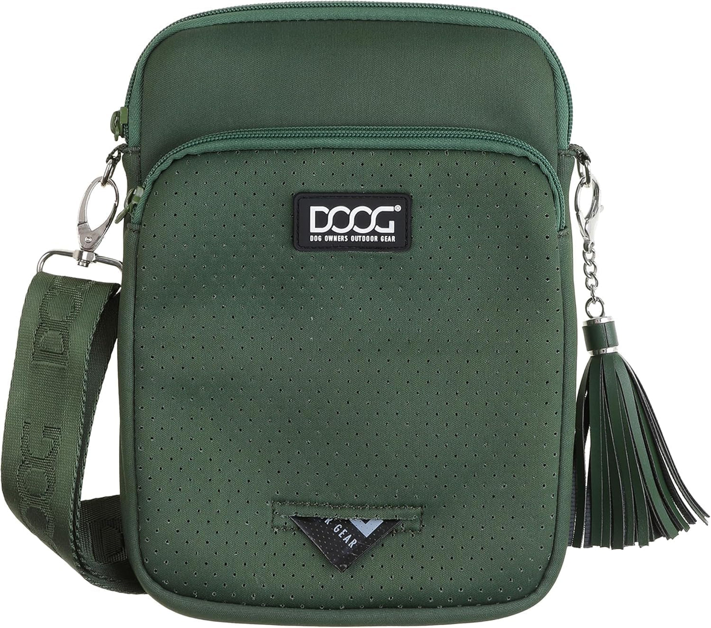 Large Shoulder Bag for Dog Walks – Waterproof Lining, Waste Bag Dispenser & Bottle/Tennis Ball Holder
