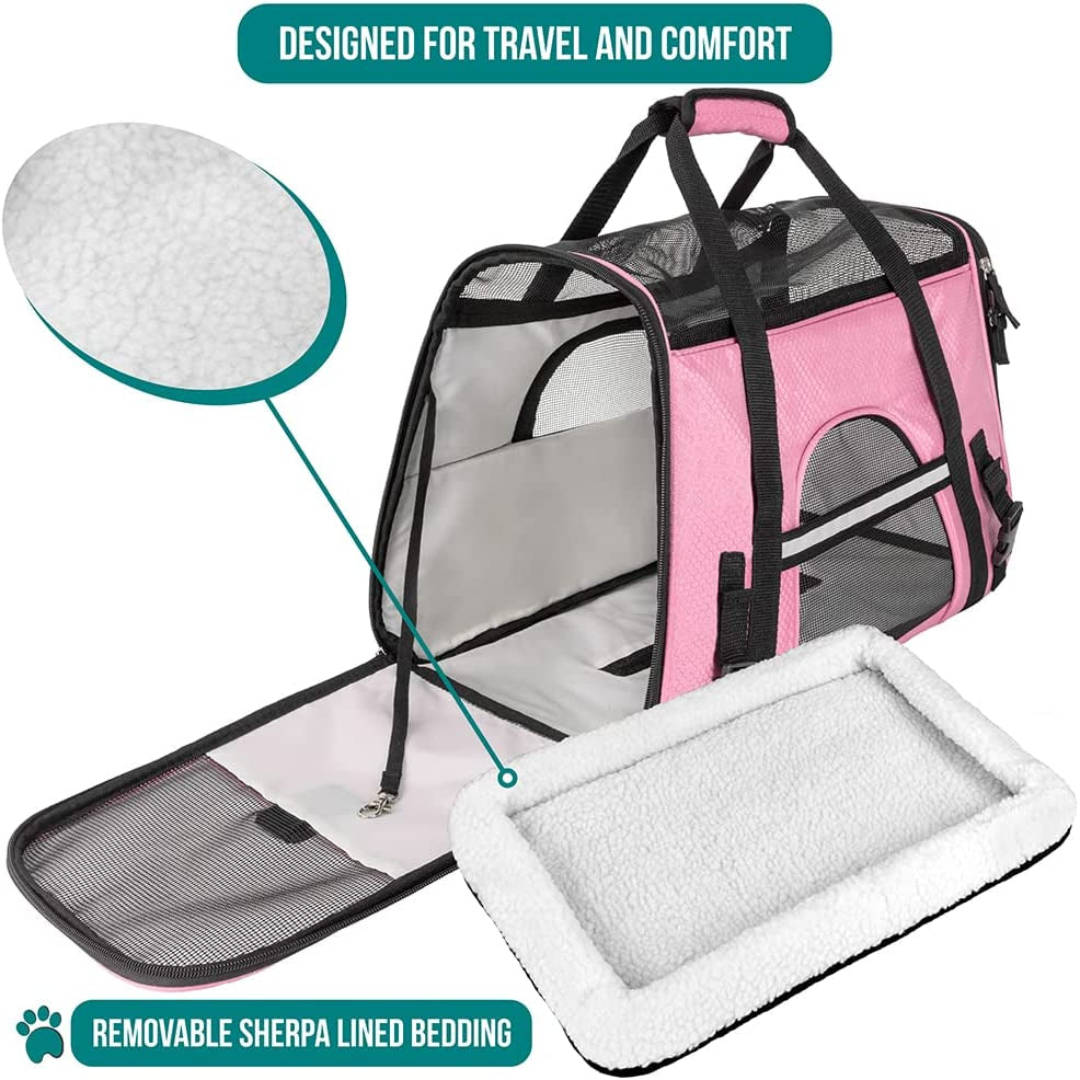 Premium Airline Approved Soft-Sided Pet Travel Carrier