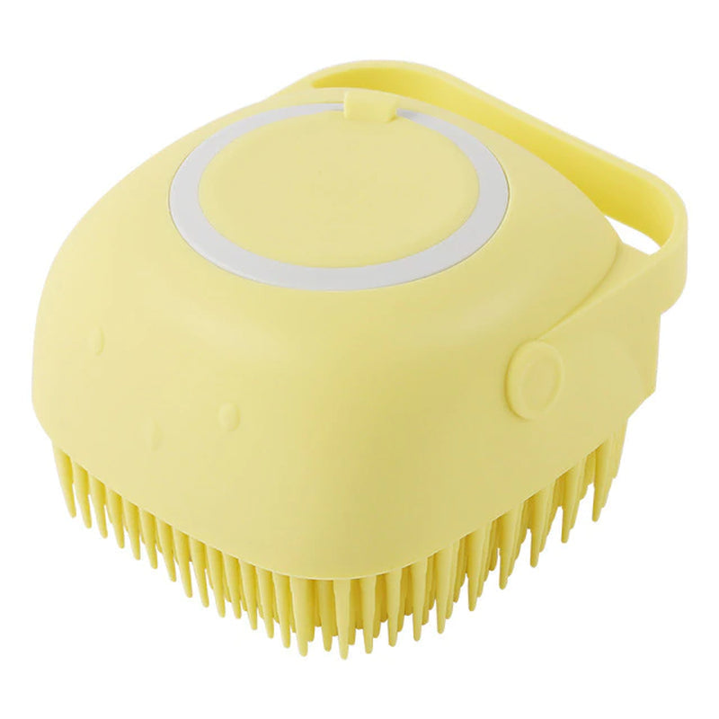 Bathroom Puppy & Big Dog Bath Massage Brush with Soft Safety Silicon.