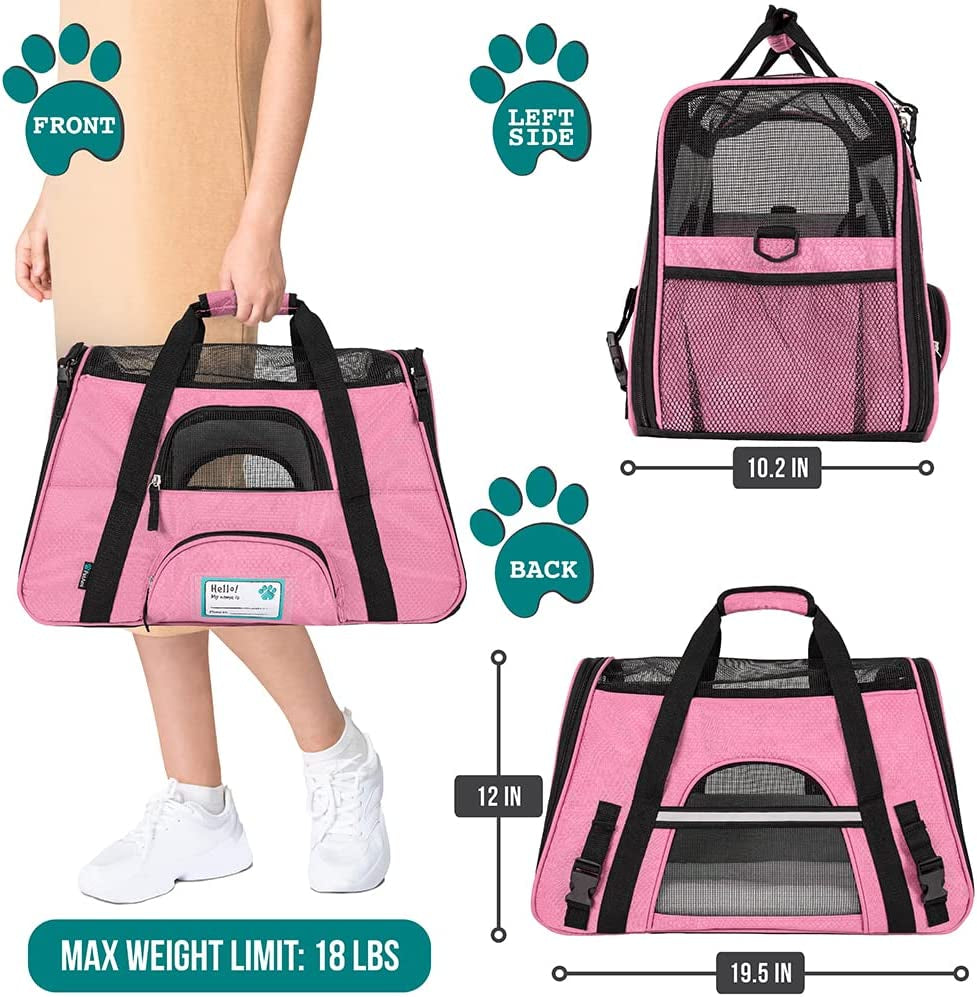 Premium Airline Approved Soft-Sided Pet Travel Carrier