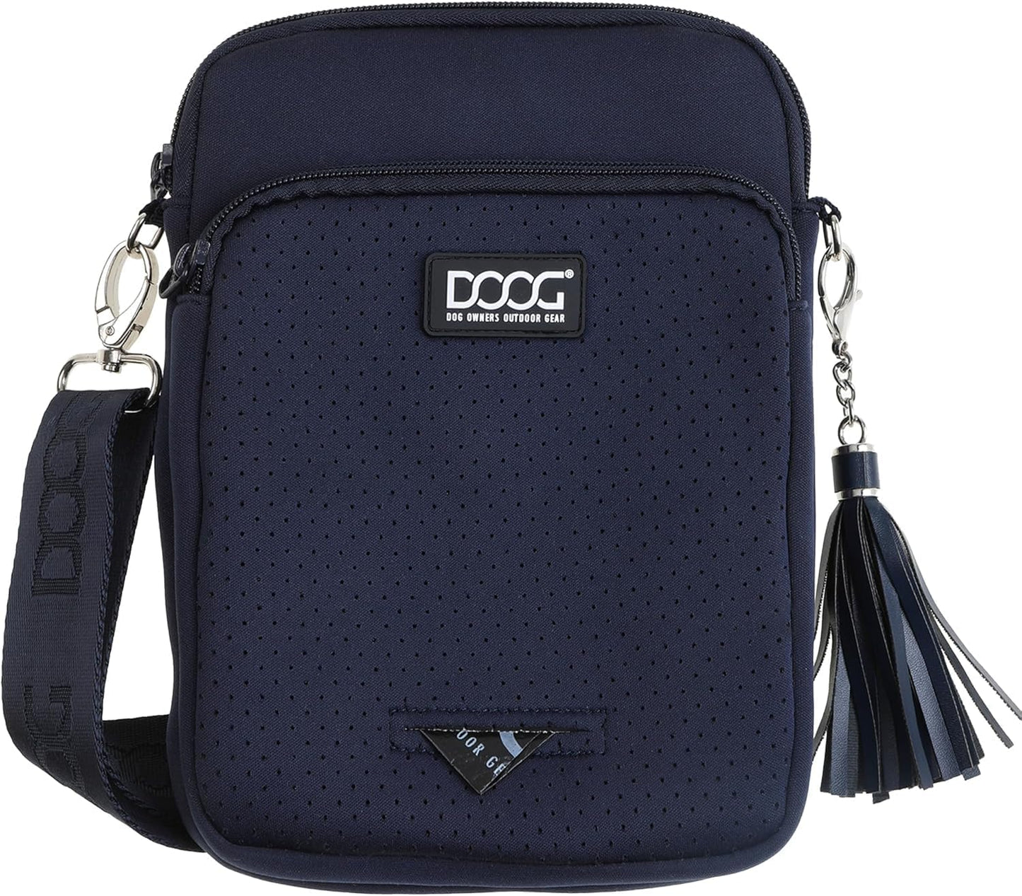Large Shoulder Bag for Dog Walks – Waterproof Lining, Waste Bag Dispenser & Bottle/Tennis Ball Holder