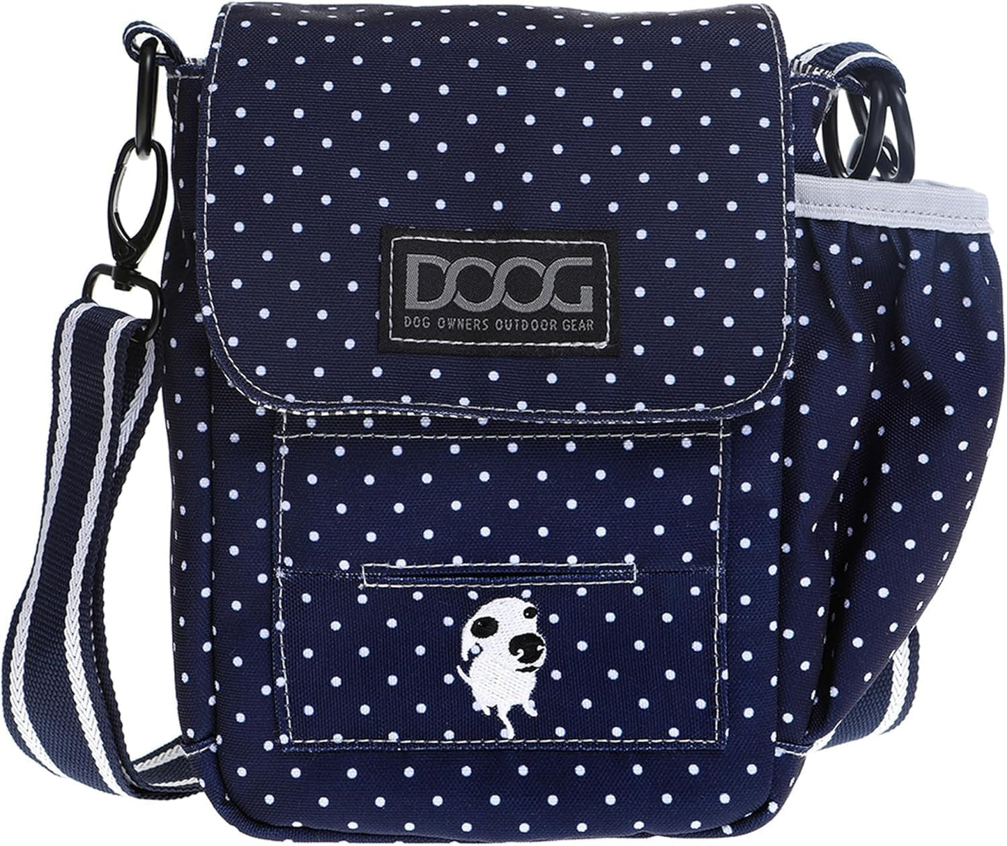 Large Shoulder Bag for Dog Walks – Waterproof Lining, Waste Bag Dispenser & Bottle/Tennis Ball Holder