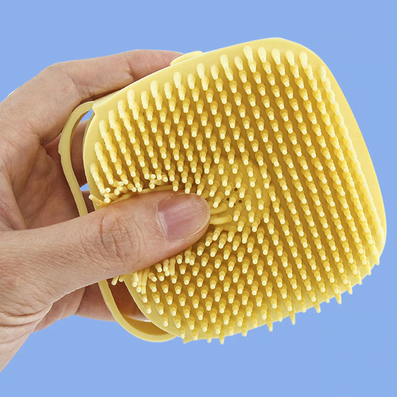 Bathroom Puppy & Big Dog Bath Massage Brush with Soft Safety Silicon.