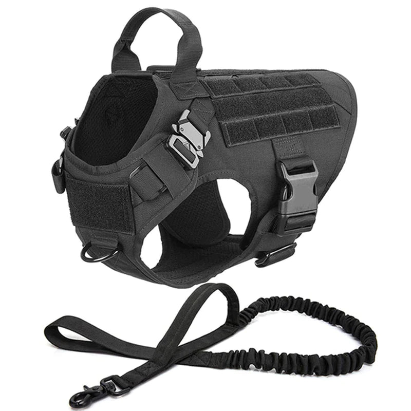 Metal Buckle Tactical Dog Harness. Training Vest.