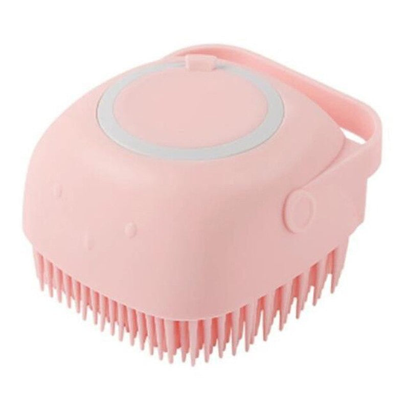 Bathroom Puppy & Big Dog Bath Massage Brush with Soft Safety Silicon.