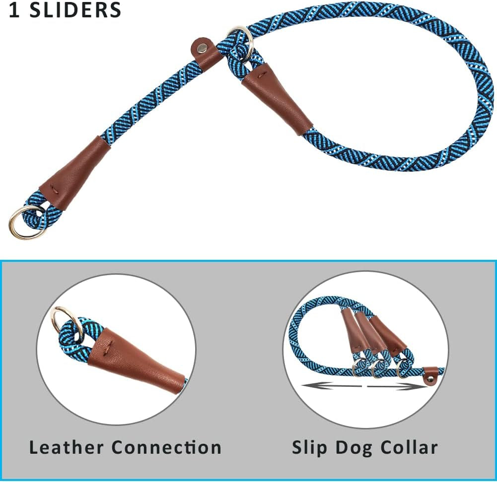 Slip Collar Dog Training Chock Collar, round Nylon Rope Collar
