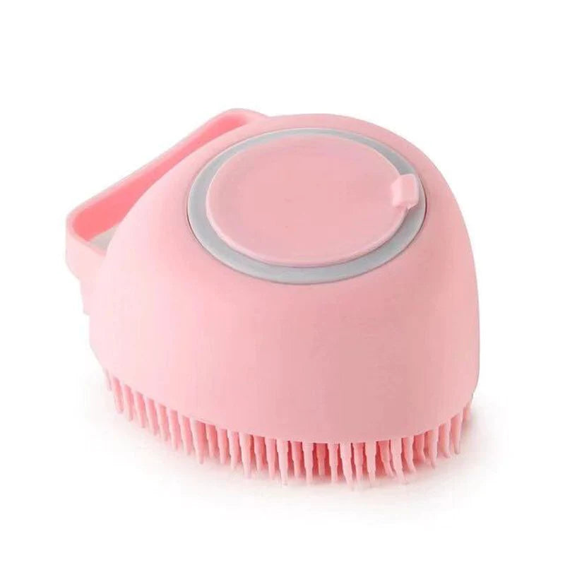 Bathroom Puppy & Big Dog Bath Massage Brush with Soft Safety Silicon.