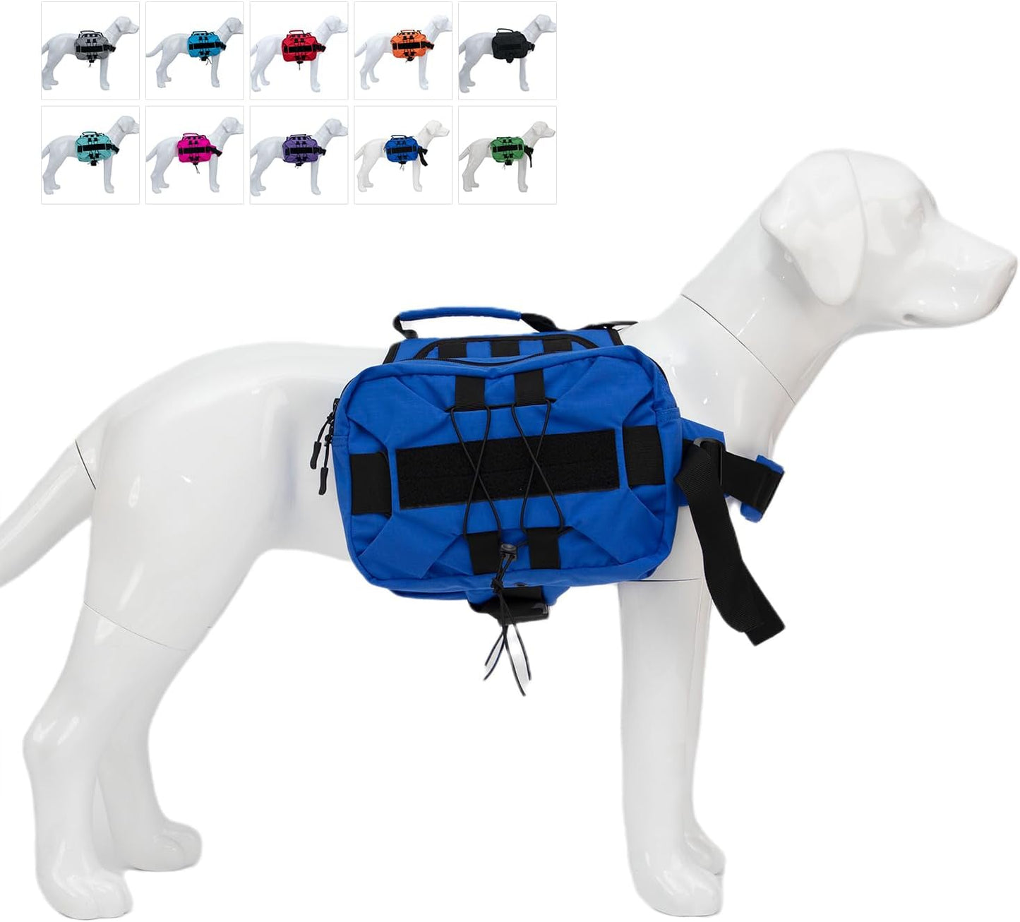 Large Dog Backpack – Outdoor Hound Saddle Bag with Side Pockets for Hiking, Camping, Travel & Training
