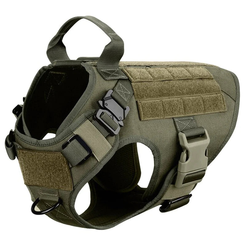 Metal Buckle Tactical Dog Harness. Training Vest.