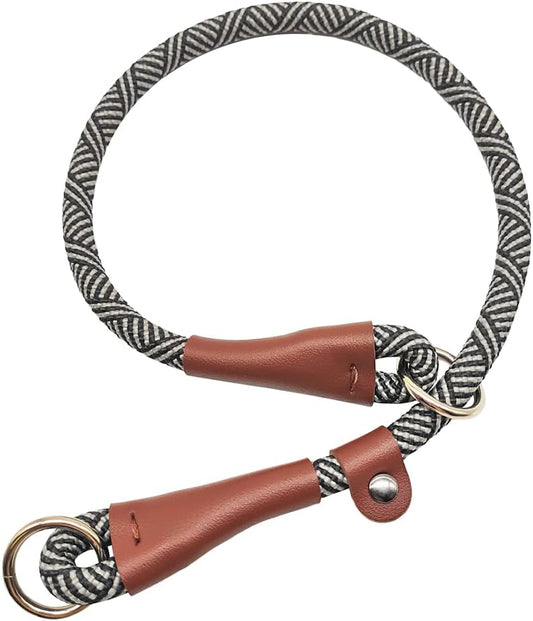 Slip Collar Dog Training Chock Collar, round Nylon Rope Collar