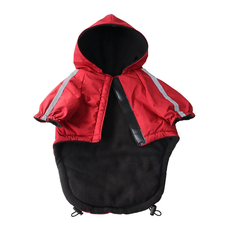 Autumn/Winter Pet Dog Waterproof Warm Coat – Cotton Hooded Jacket